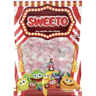Sweeto Jelly Sweets Fizzy Strawberry Halal 1kg Bag